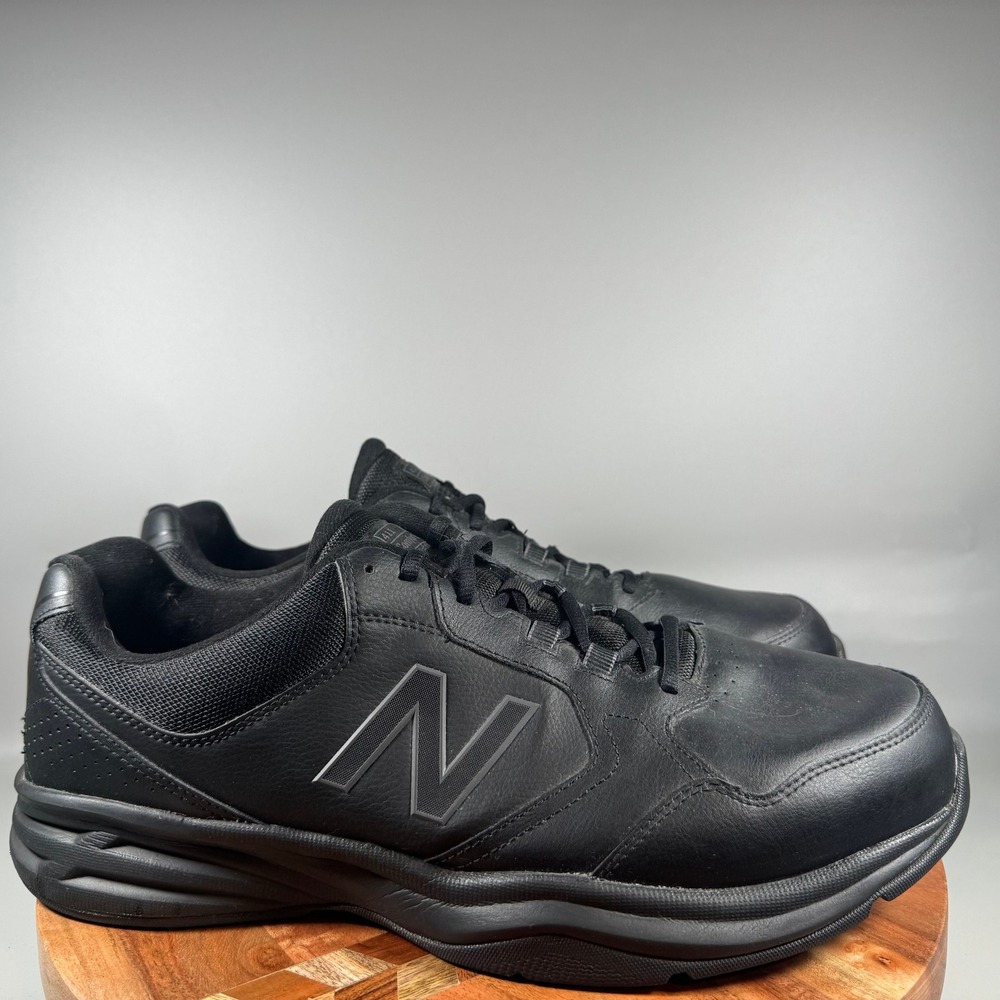 New Balance 411 Comfort Ride Men 15 4E Extra Wide Black Walking Shoes MA411LK1